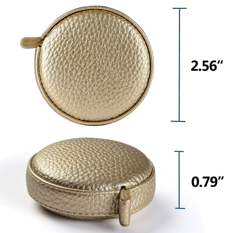 Z_جوده وثقه 3m/120 Tape Measure Body Measuring Tape for Body Cloth Tape Measure for Sewing Fabric Tailors Medical Measurements Tape Dual Sided Retractable Ruler (Gold, 1 Pack) - Image 3
